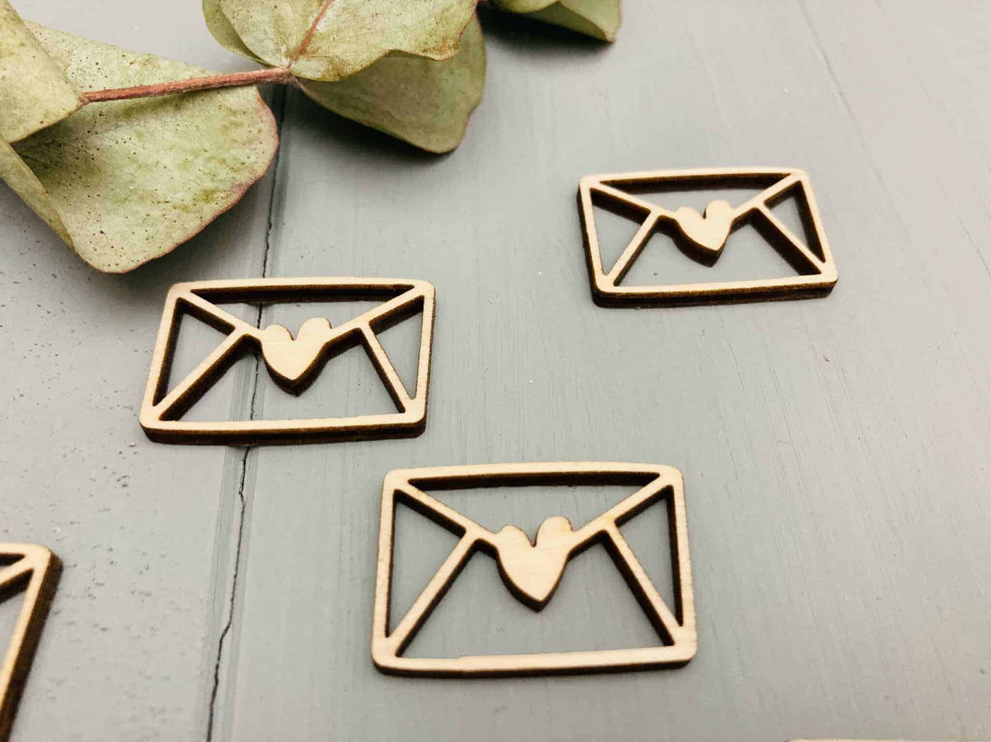 Umschläge mit Herz - 10er Set