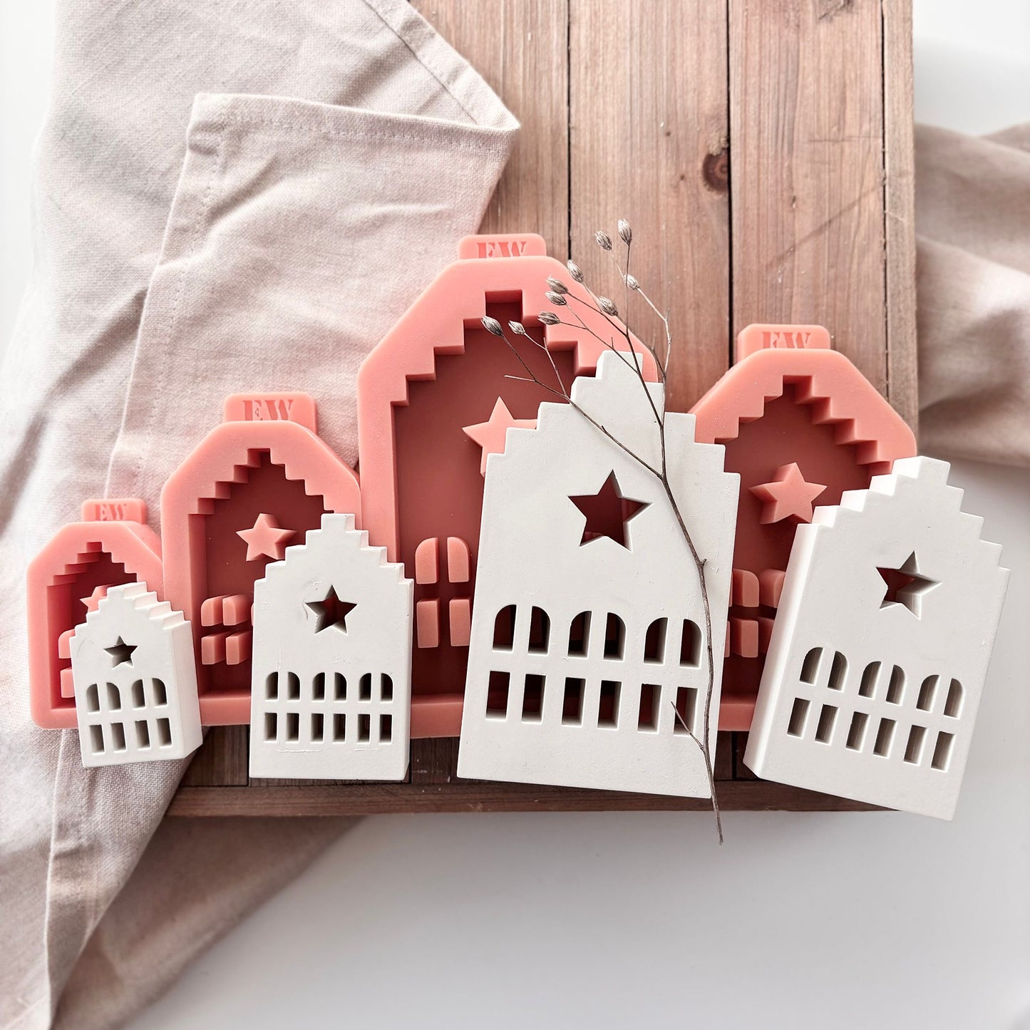Silikonform - Haus Drebbn Stern @Papierschorsch DESIGNline
