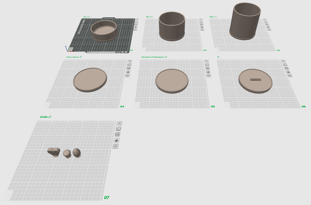 3D Druckdatei - Dose mit Deckel Pauline