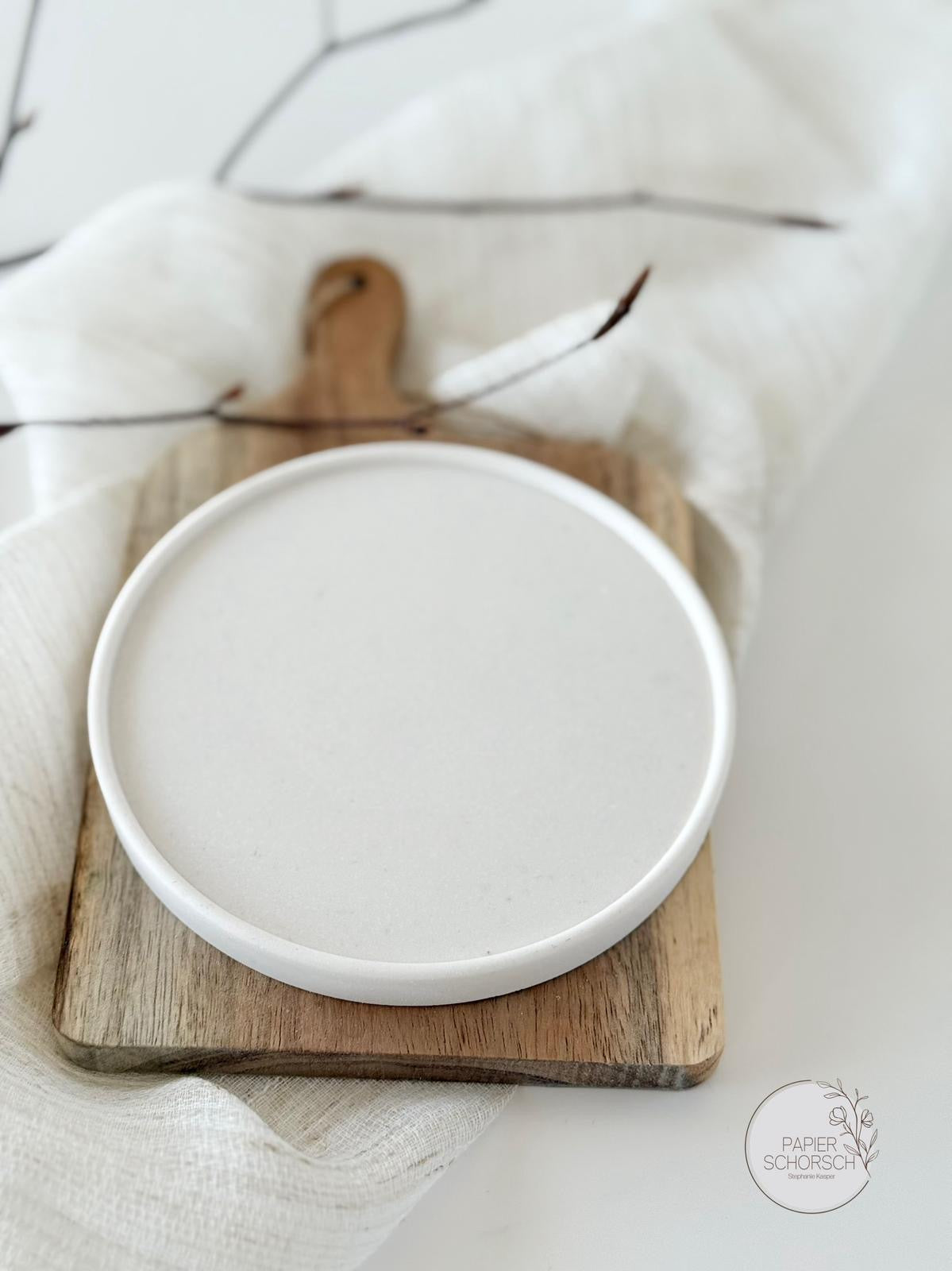 Silikonform - Dekoteller glatt