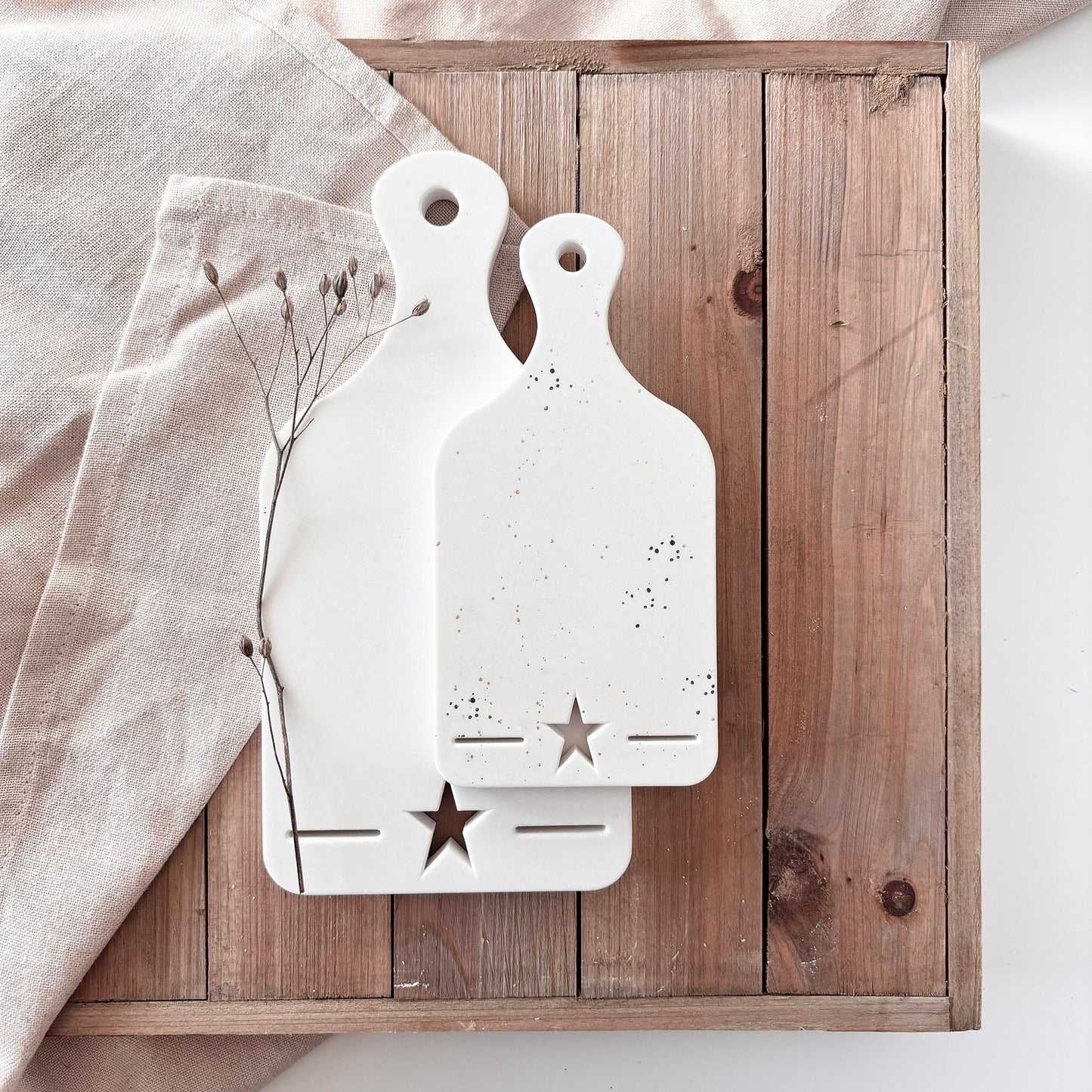 Silikonform - Dekobrettchen Stern