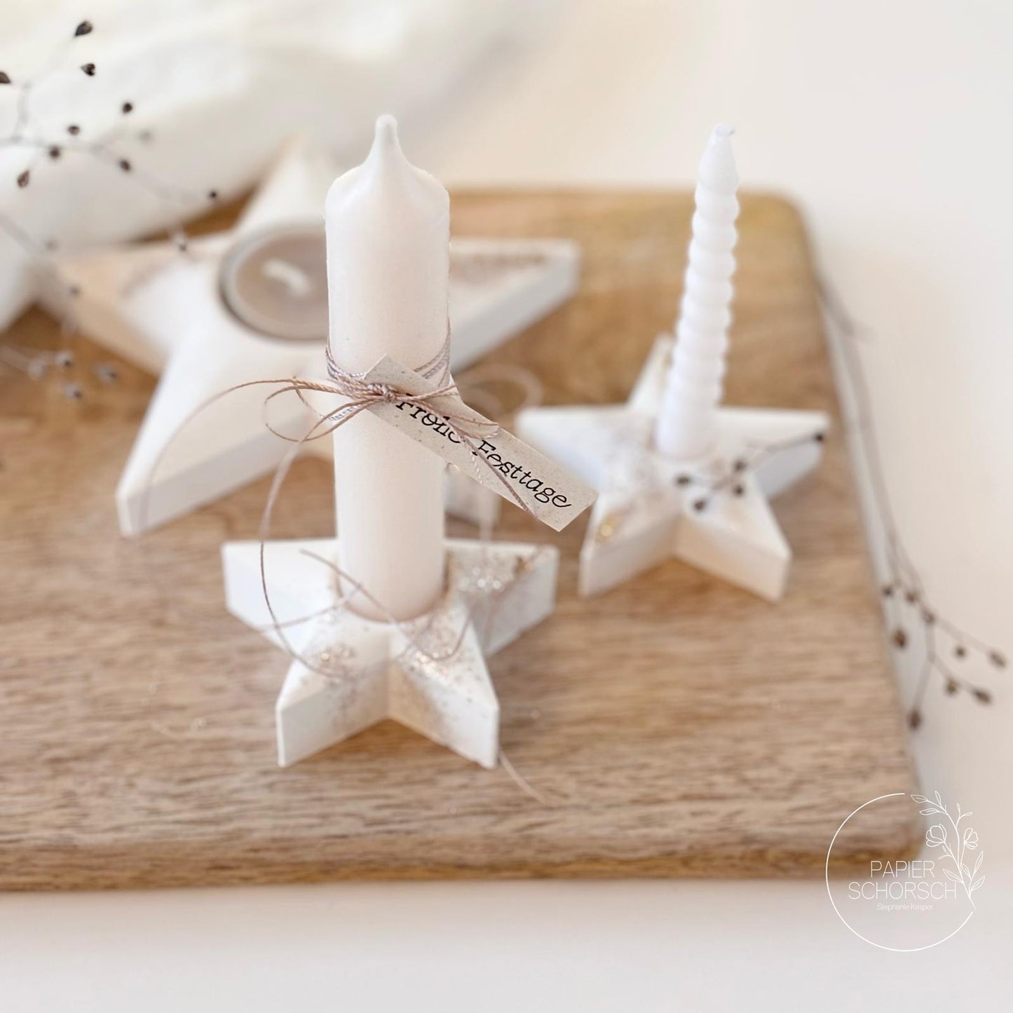 Silikonform - Kerzenhalter Stern 1