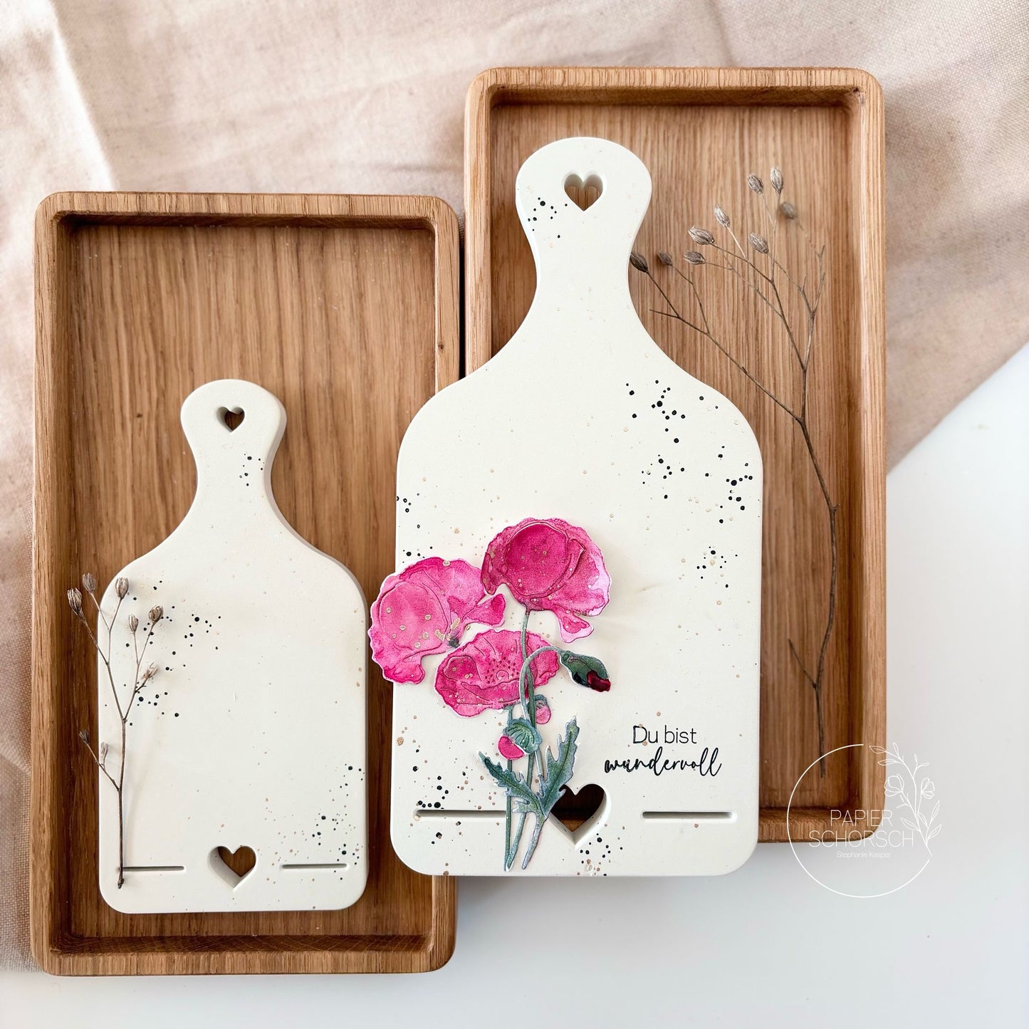 Silikonform - Dekobrettchen Herz