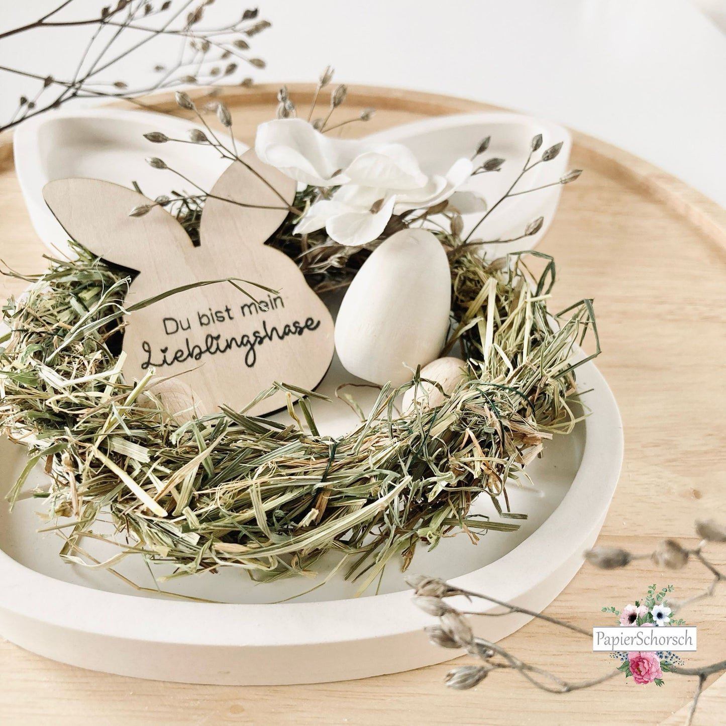 Silikonform Teller Hase