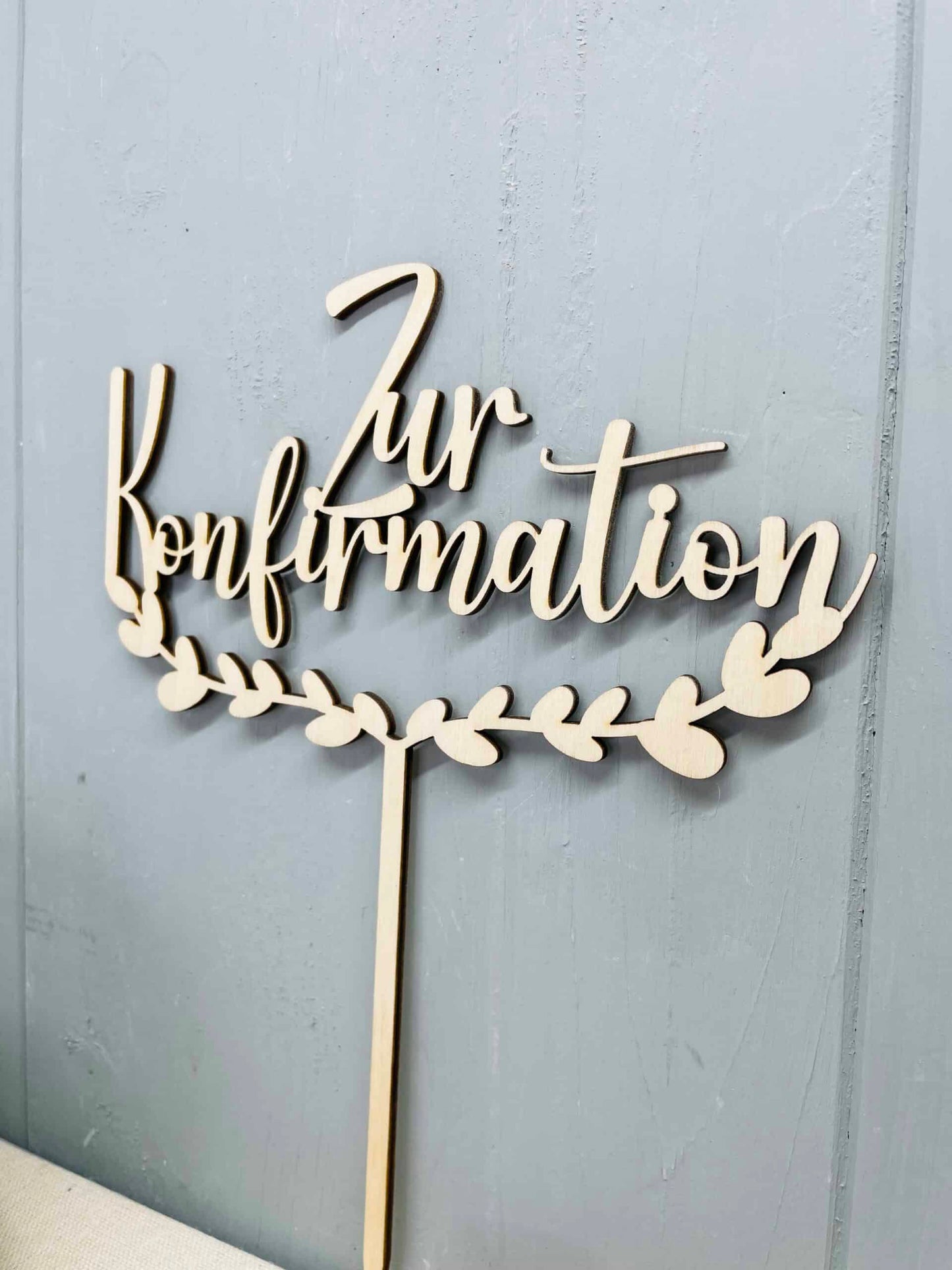 Dekostecker Holz - Kommunion Konfirmation