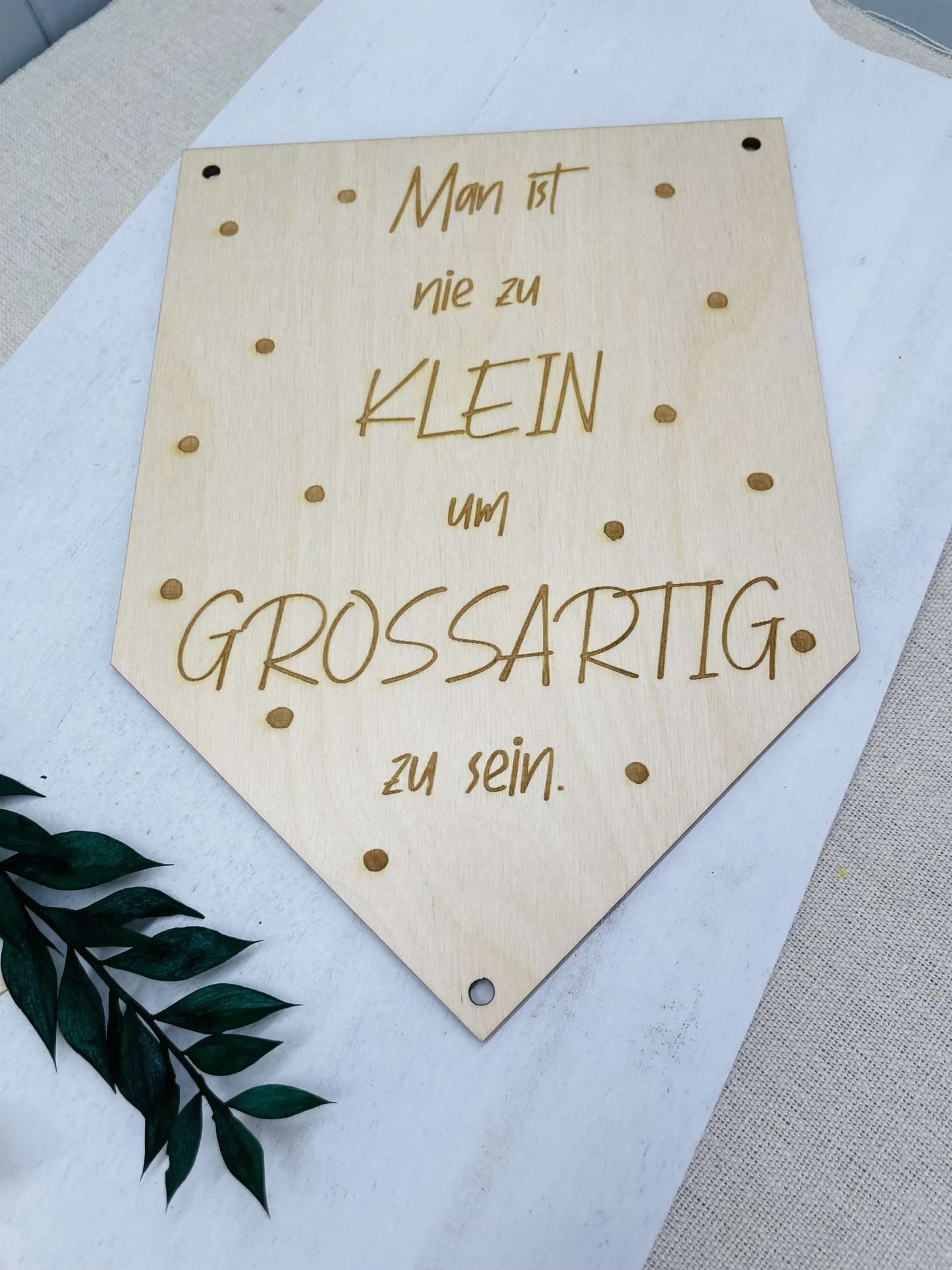 Man ist nie zu Klein um Großartig zu sein