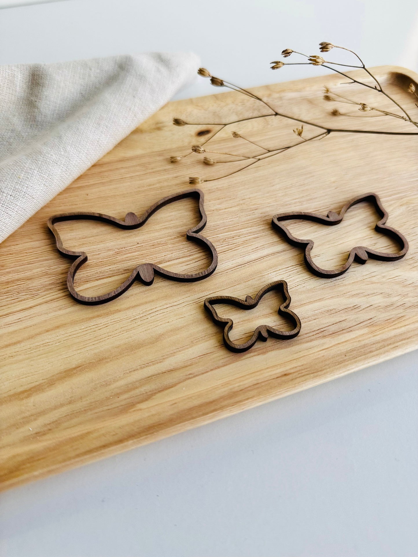 Schmetterlinge Outlines - Holzrahmen