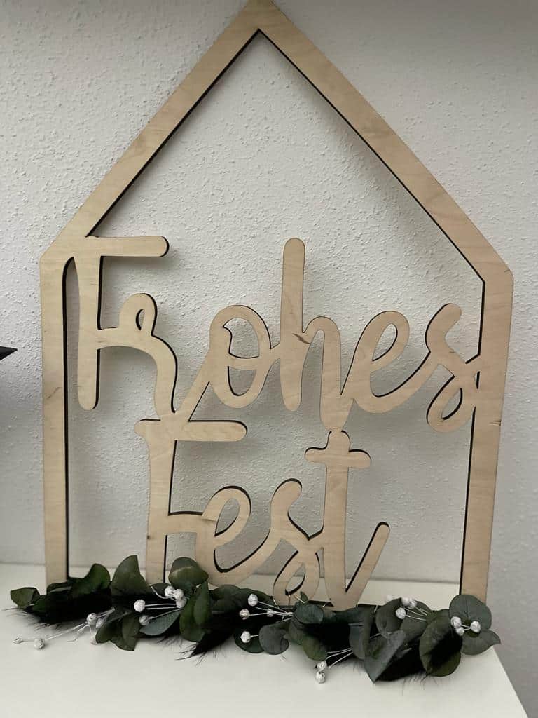 Haus Frohes Fest, Sterne oder Hirsch - 000078