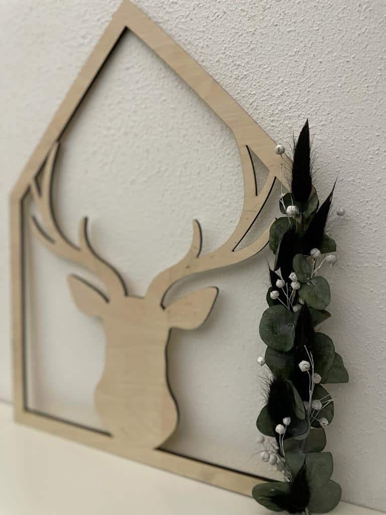 Haus Frohes Fest, Sterne oder Hirsch - 000078