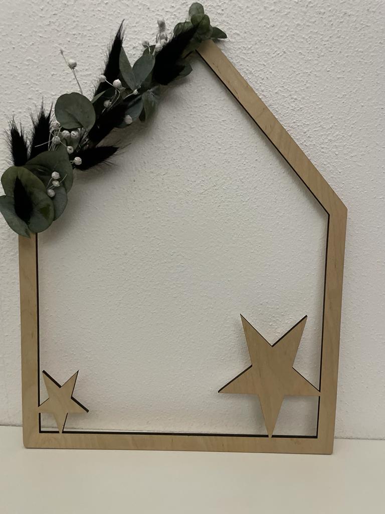 Haus Frohes Fest, Sterne oder Hirsch - 000078