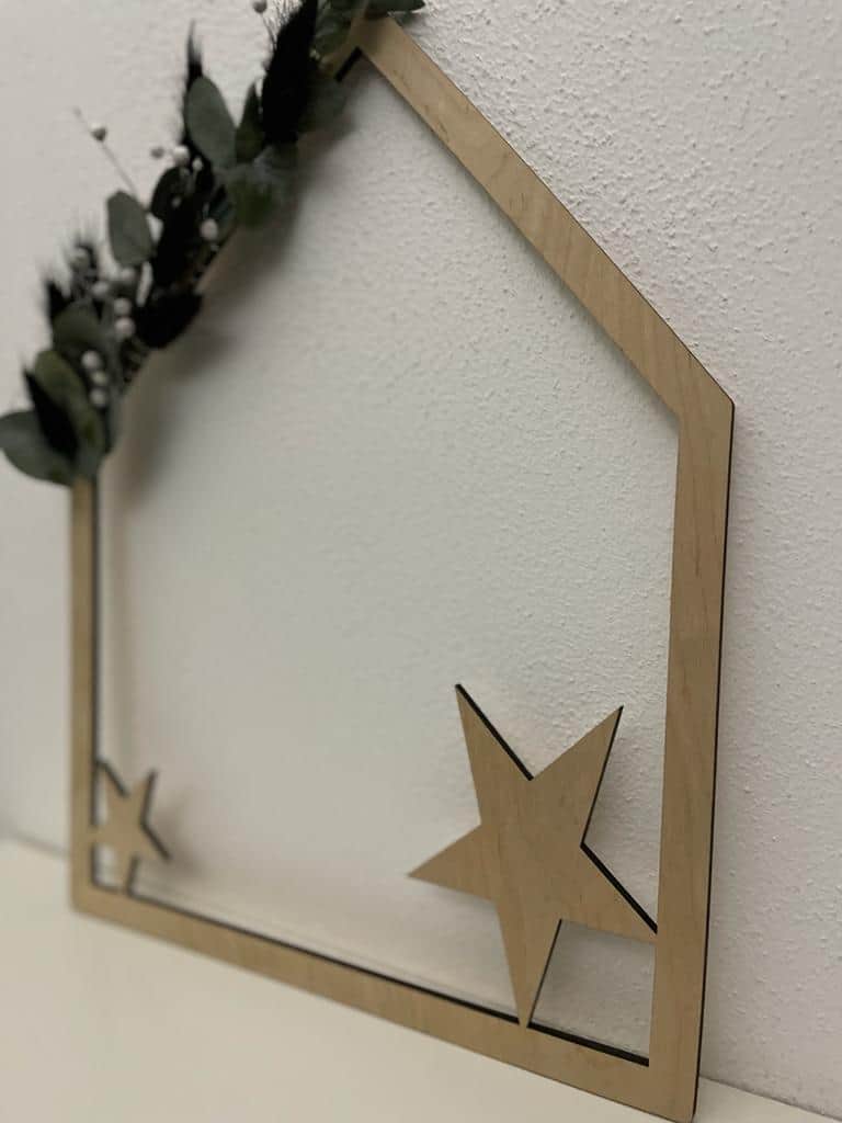 Haus Frohes Fest, Sterne oder Hirsch - 000078