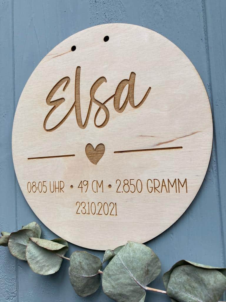Geburtsschild Babyschild Name Geburtsdaten - 000080