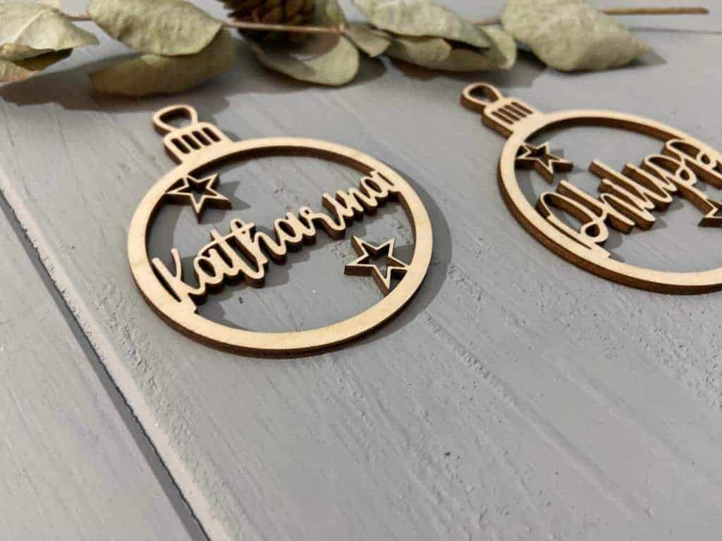 Weihnachstkugeln personalisiert mit Name - 000086