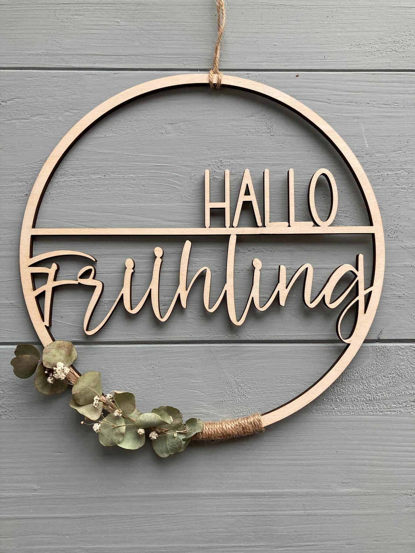 Ring Hallo Frühling / Sommer / Herbst / Winter - Holz - 000090