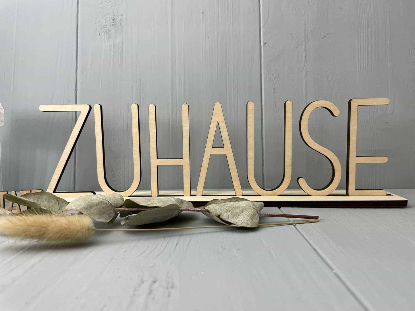 Zuhause Aufsteller 30cm - Holz - 000094