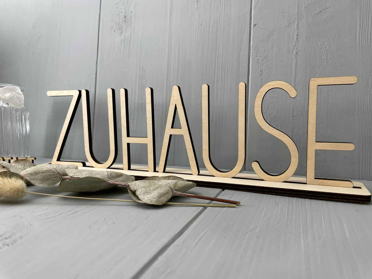 Zuhause Aufsteller 30cm - Holz - 000094