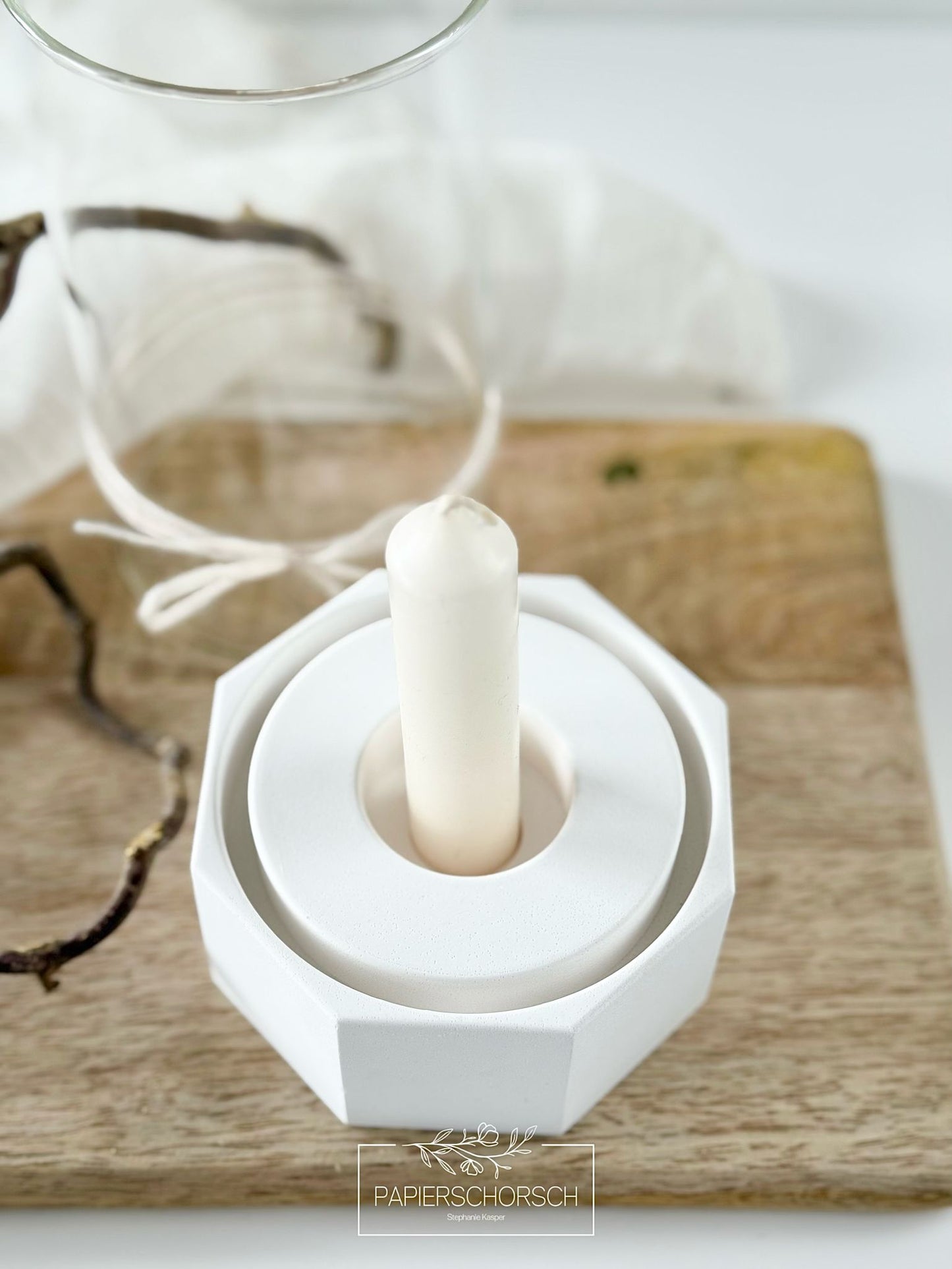 Silikonform Sockel Eckig Windlicht