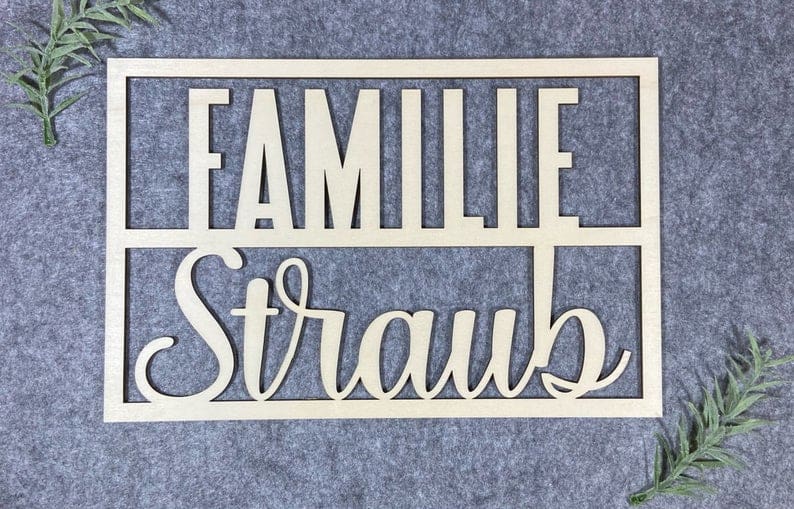 Schild Familie Rechteck 01
