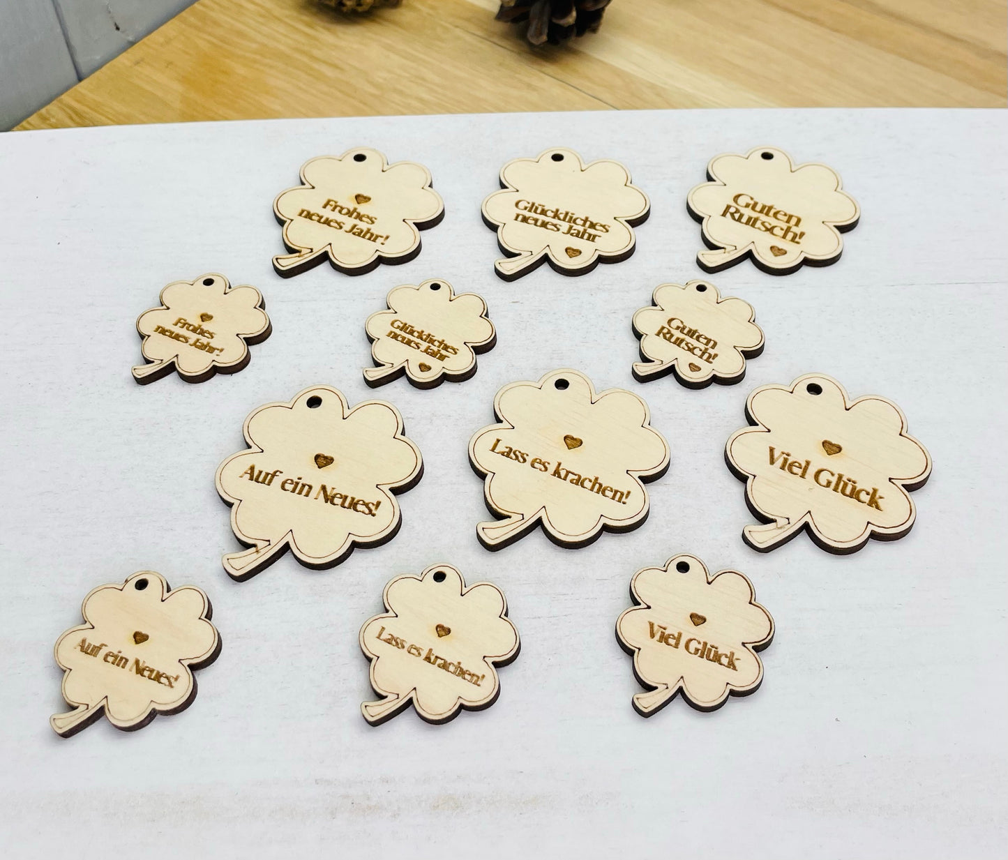 Silvester Set Kleeblatt 1- @Papierschorsch DESIGNline