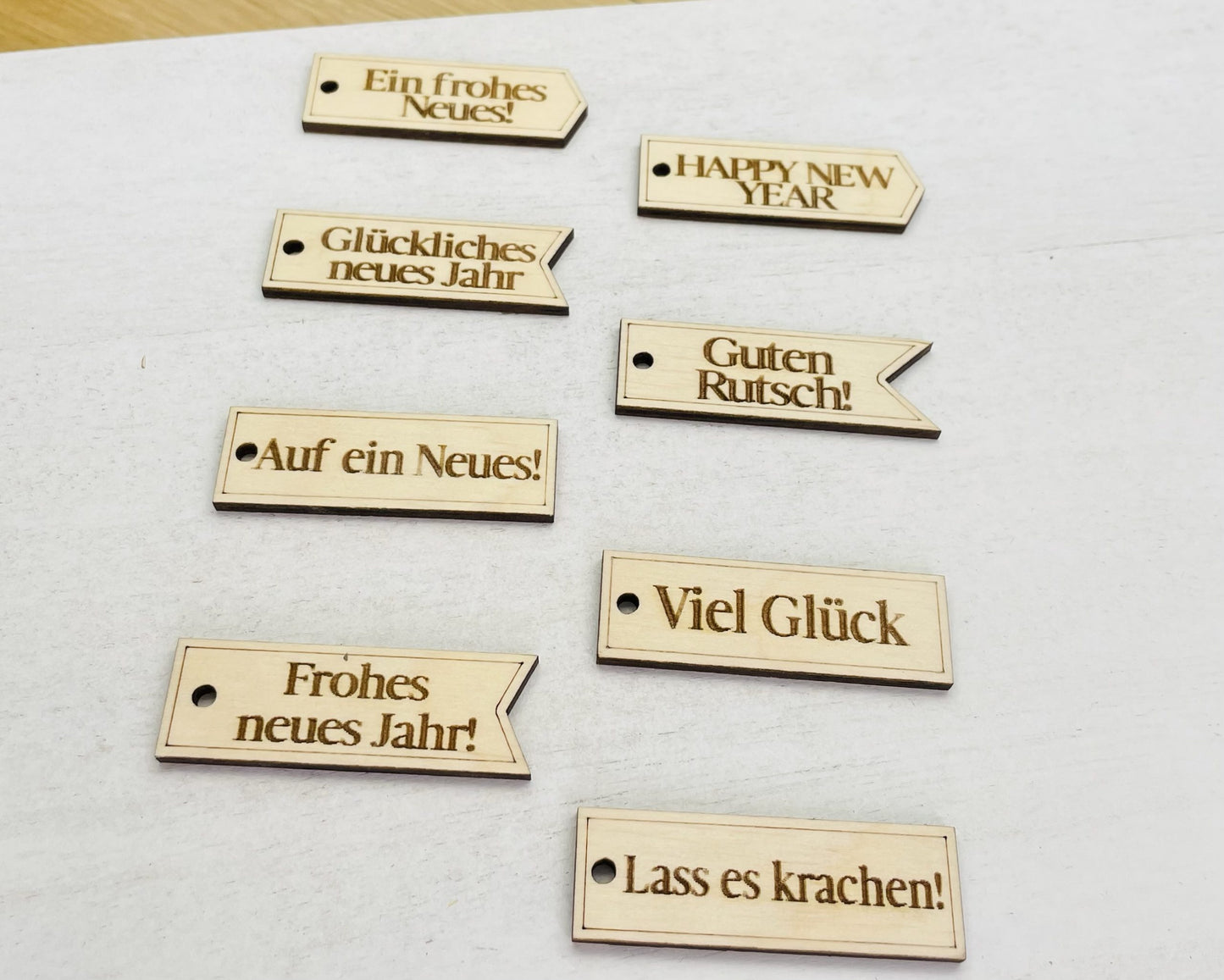 Silvester Set Sprücheanhänger - @Papierschorsch DESIGNline