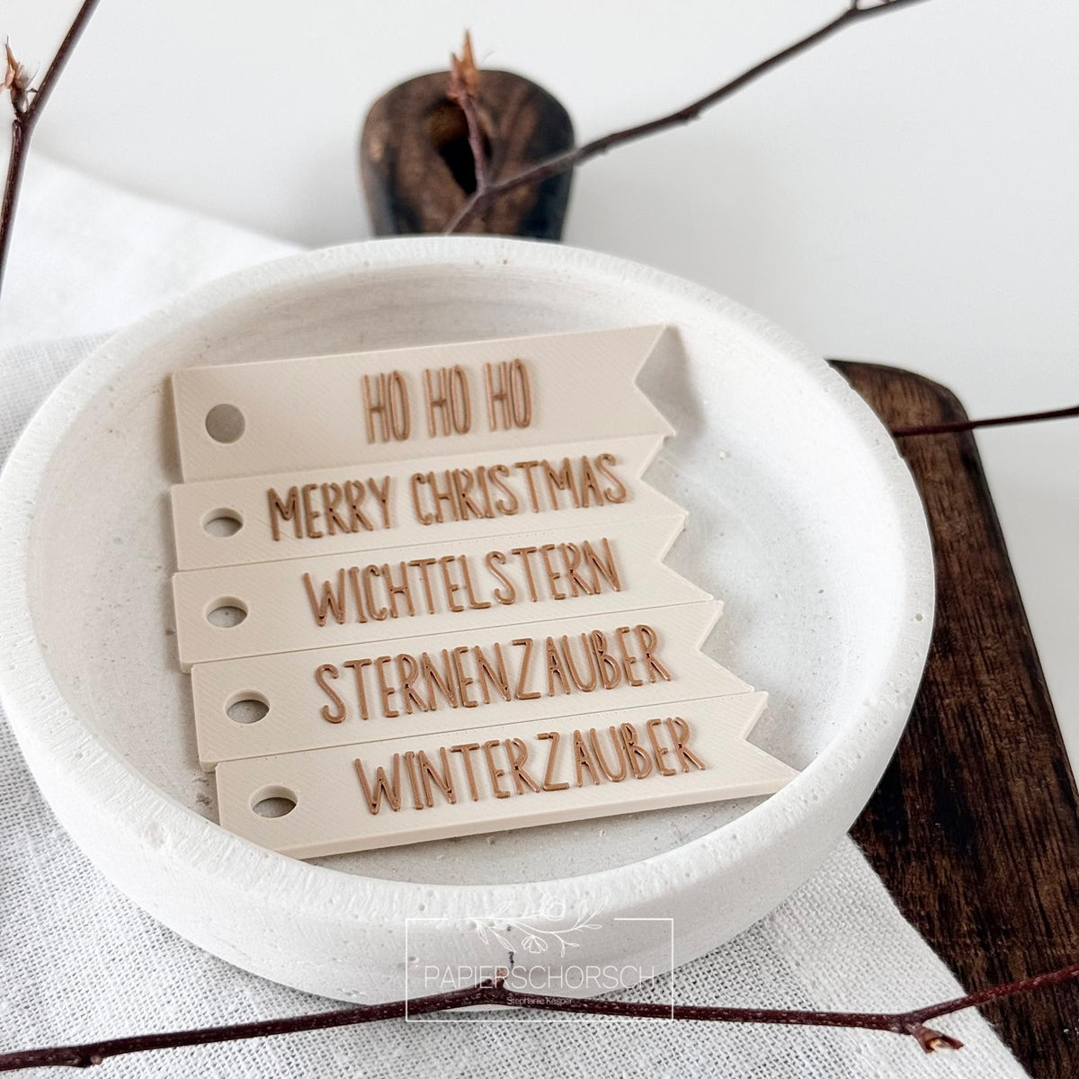 3D Druckdatei - Anhänger Wimpel Set 5