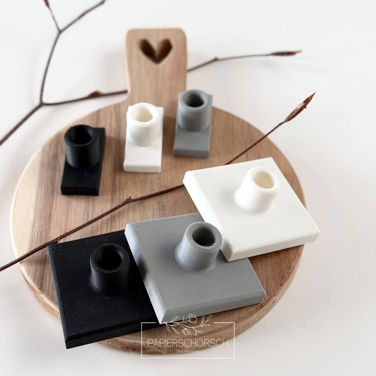 3D Druckdatei - Steckhülsen eckig und rund