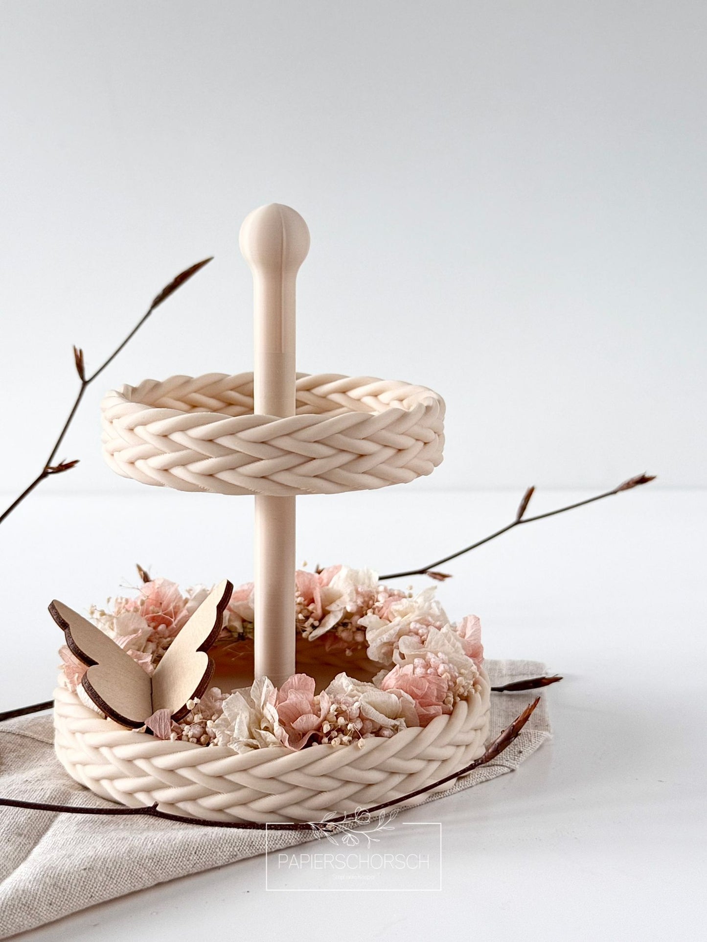 3D Druckdatei - Mini-Etagere Liesl 2-Stöckig