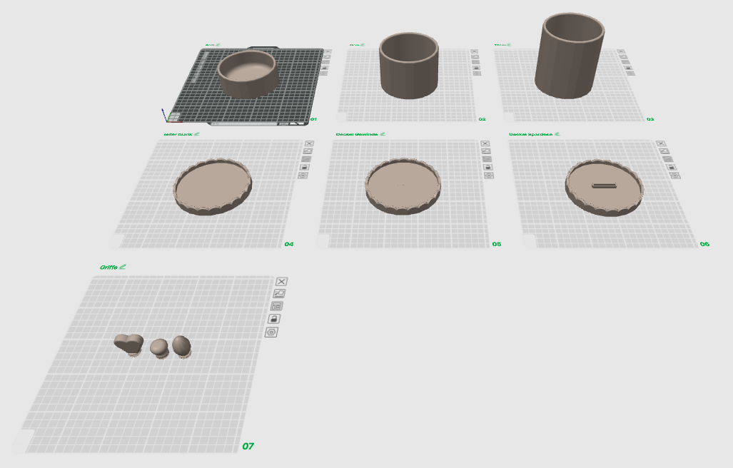 3D Druckdatei - Dose mit Decke Elfi