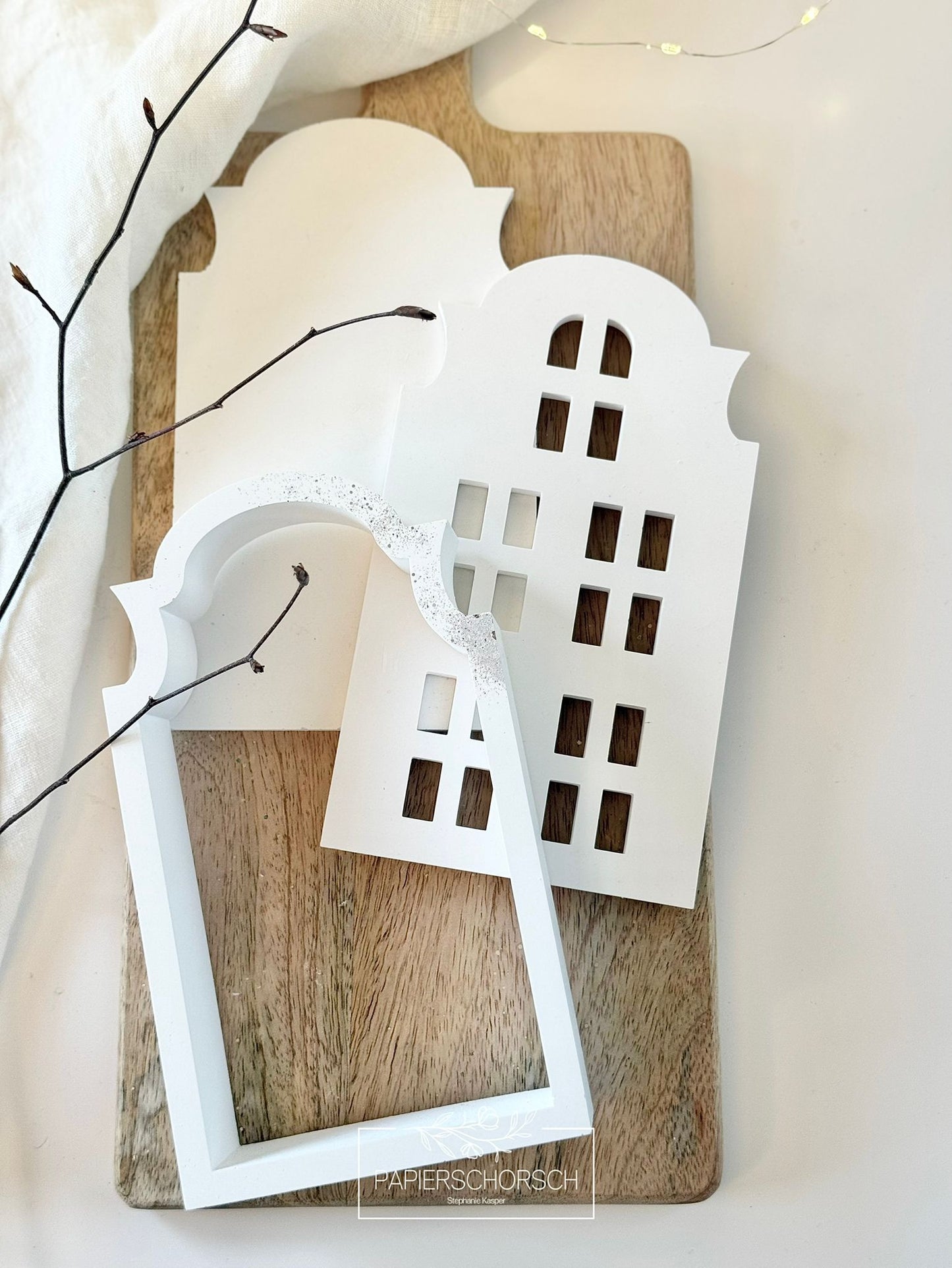 Silikonform - Bausatz Haus Barrock @Papierschorsch