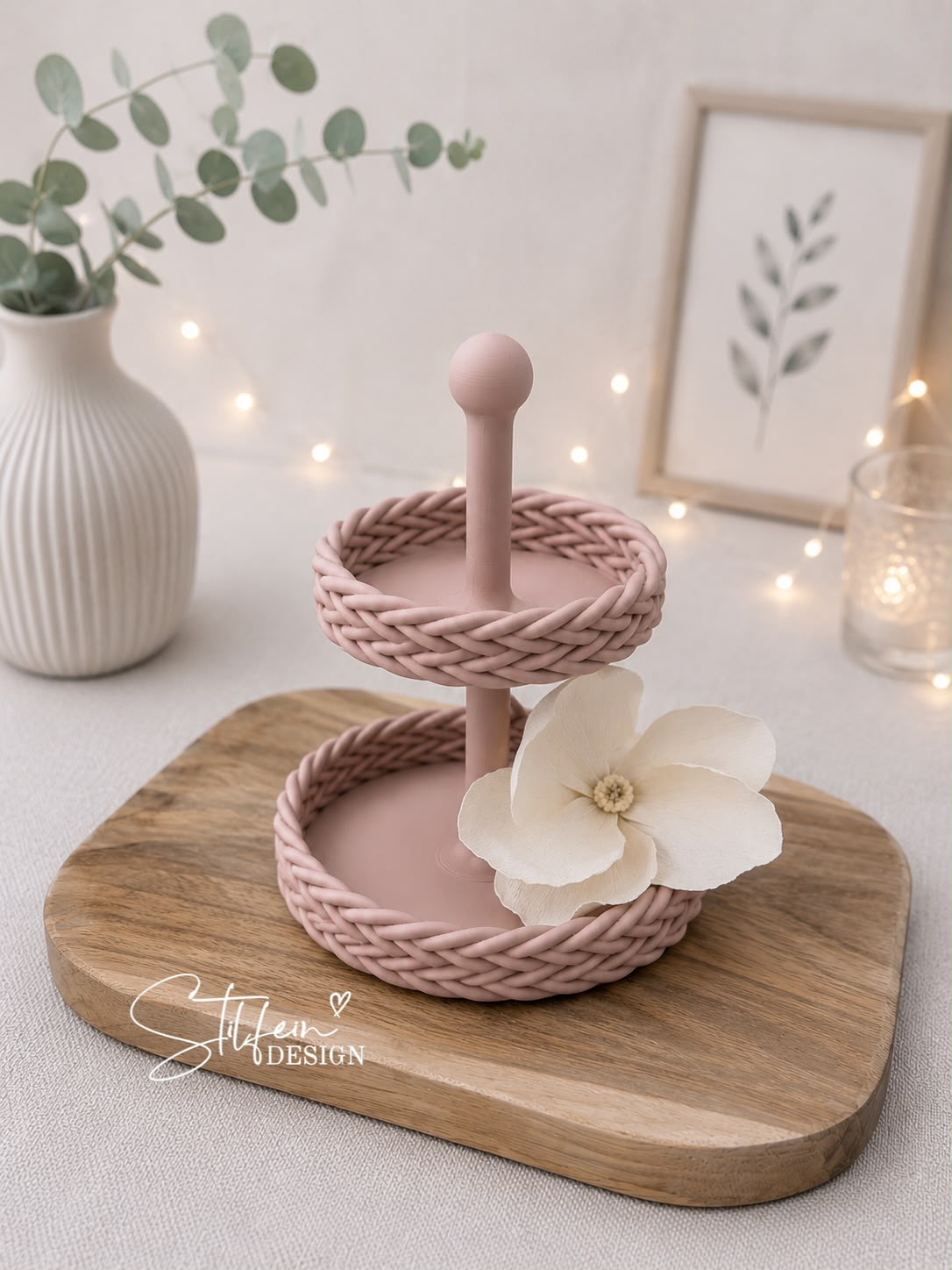 3D Druckdatei - Mini-Etagere Liesl 2-Stöckig