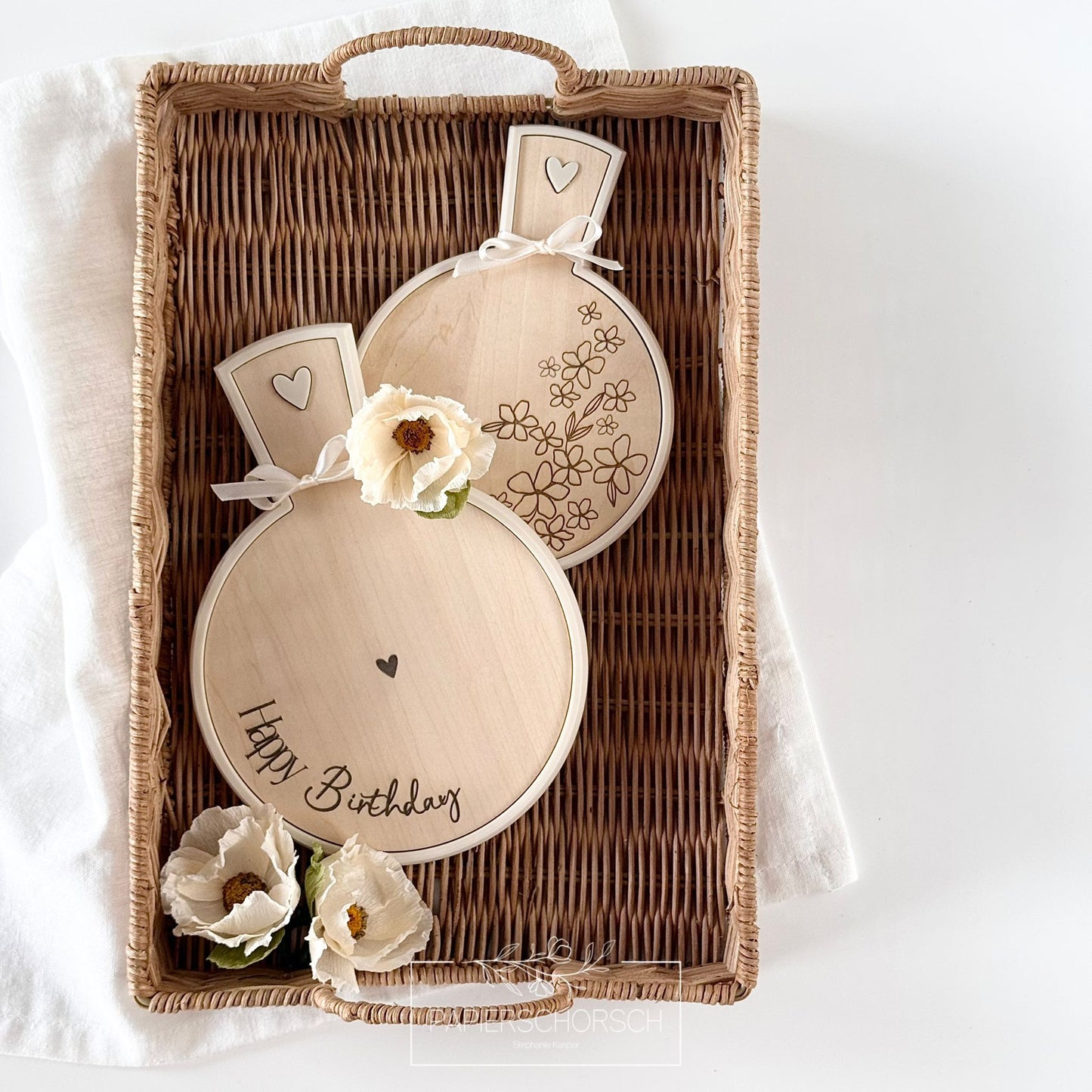 3D Druckdatei - Brett Betty Herz 15 cm für Inlay oder zum ausgießen