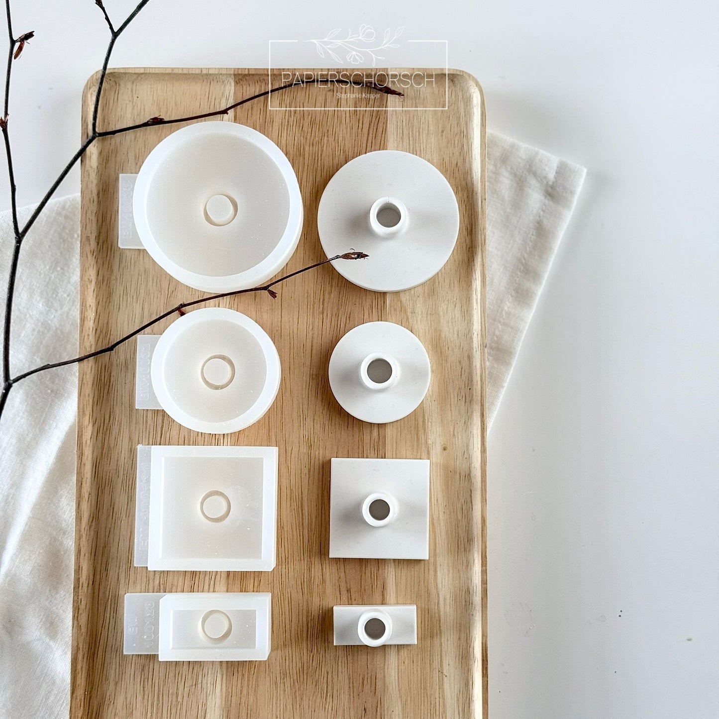 Silikonform - Stecktülle für Gießlinge