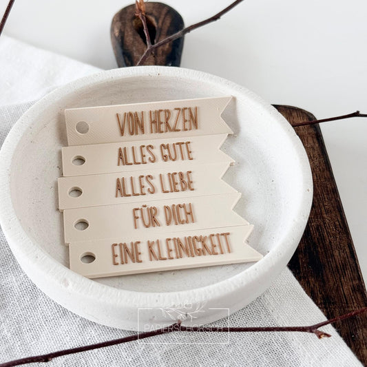 3D Druckdatei - Anhänger Wimpel Set 3