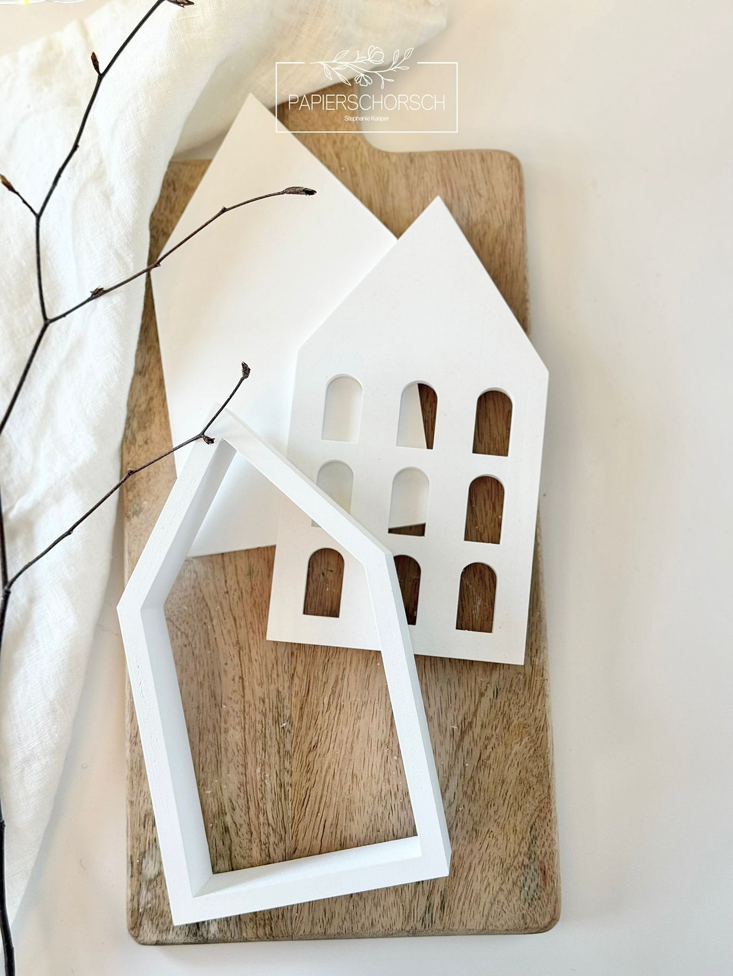 Silikonform - Bausatz Haus Klassisch @Papierschorsch