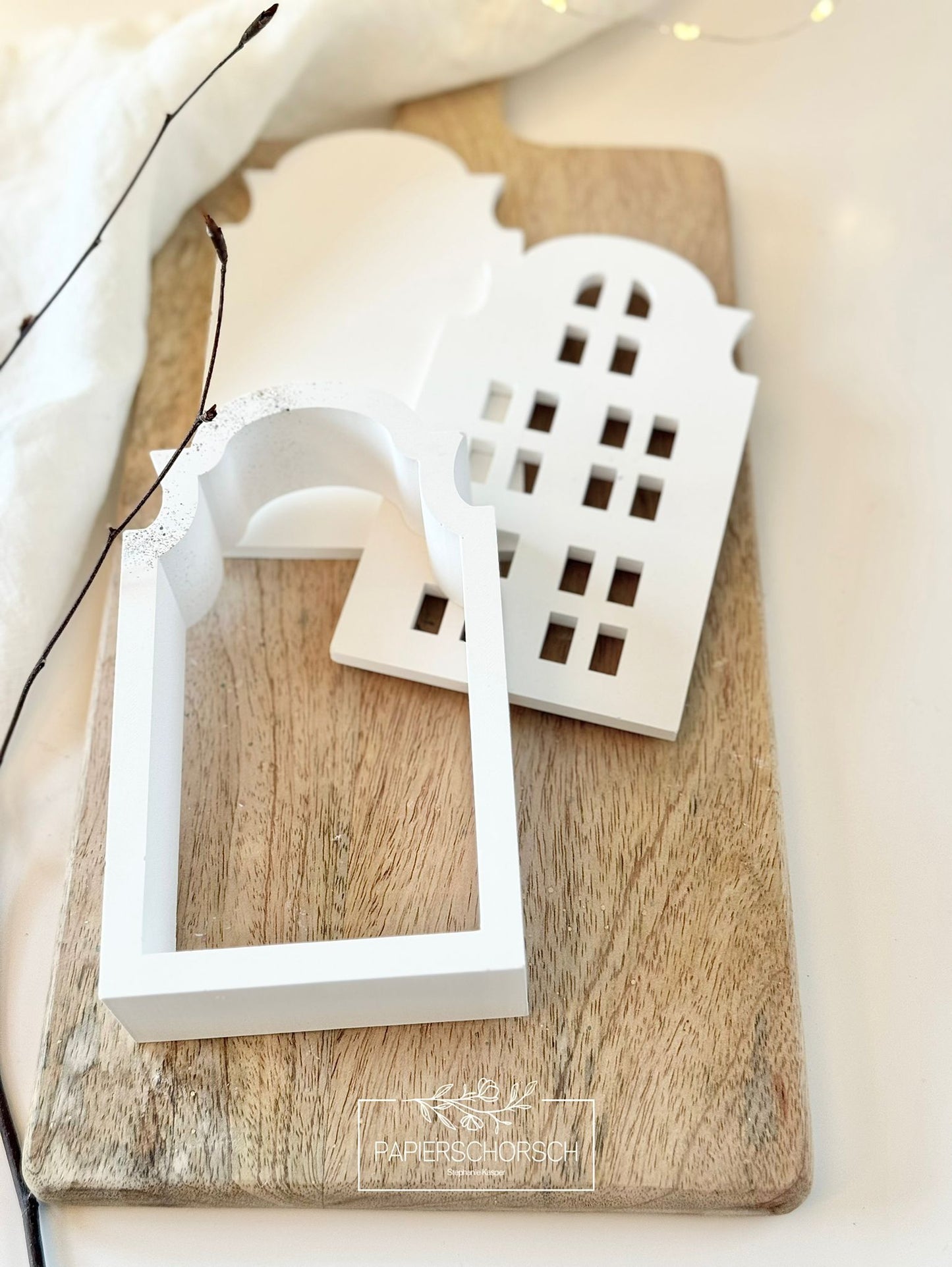 Silikonform - Bausatz Haus Barrock @Papierschorsch