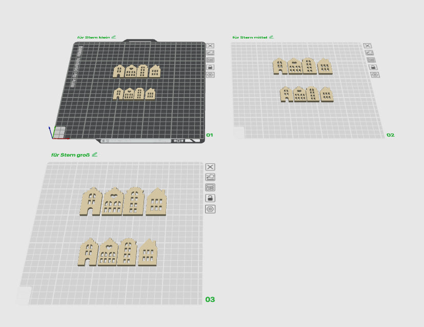 3D Druckdatei - Addon Häuser Set1