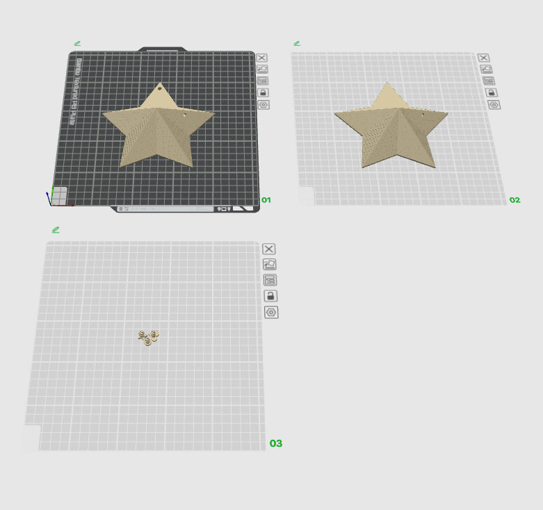 3D Druckdatei - Stern Stella Linien