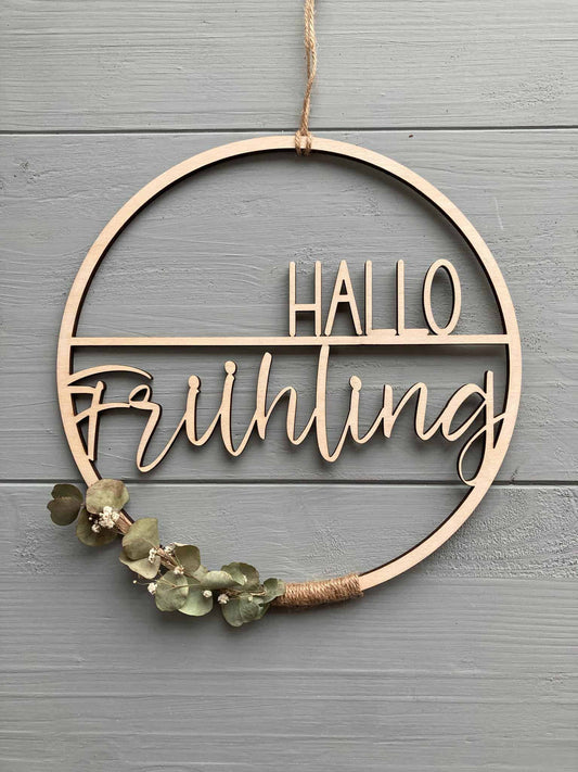 Ring Hallo Frühling / Sommer / Herbst / Winter - Holz - 000090