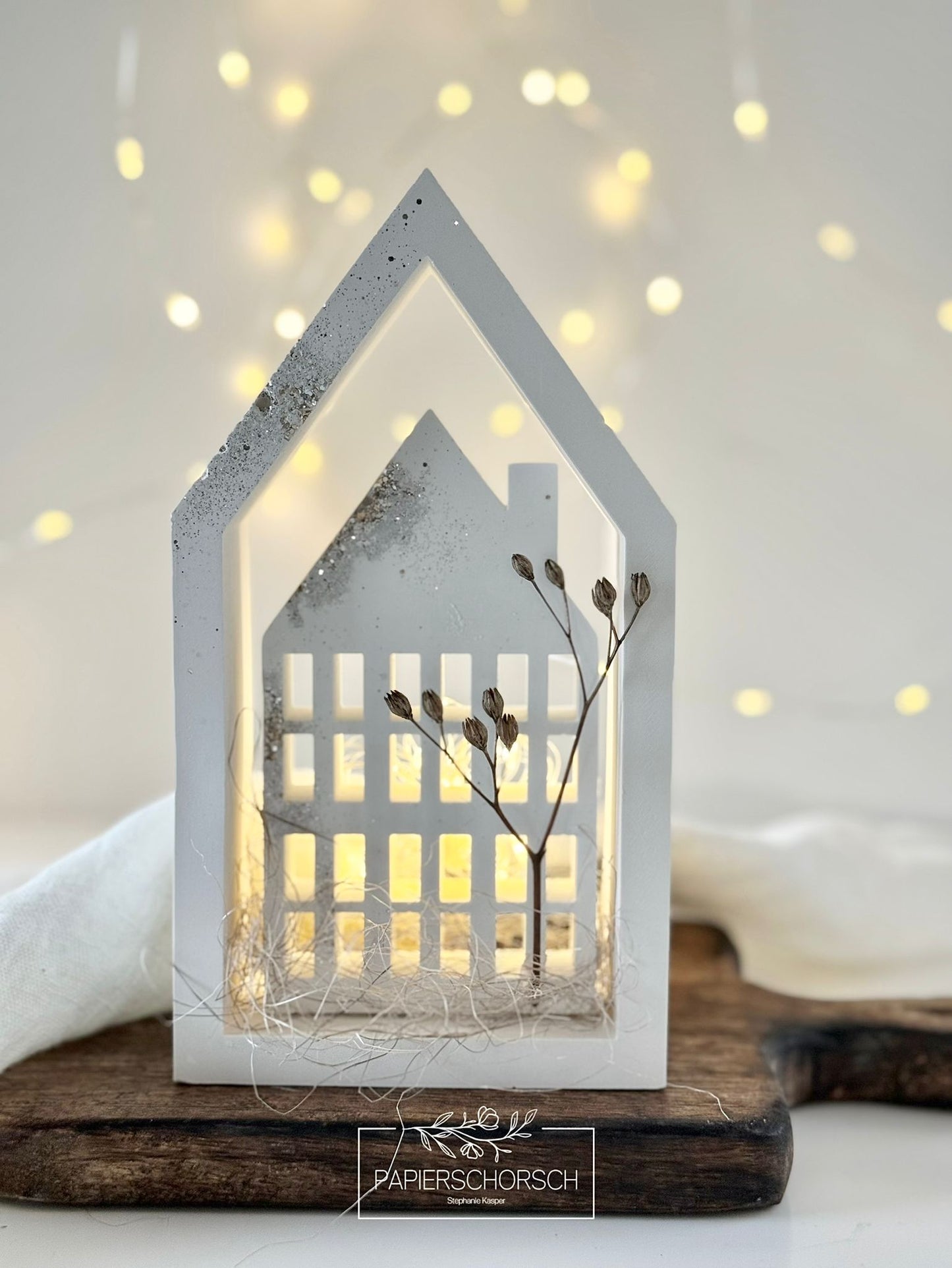 Silikonform - Bausatz Haus Klassisch @Papierschorsch