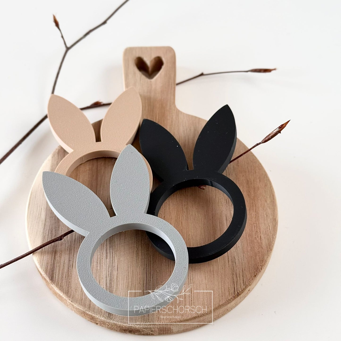 3D Druckdatei - Serviettenring Hase