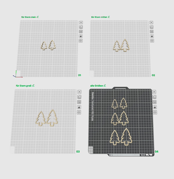 3D Druckdatei - Addon Baum Outline