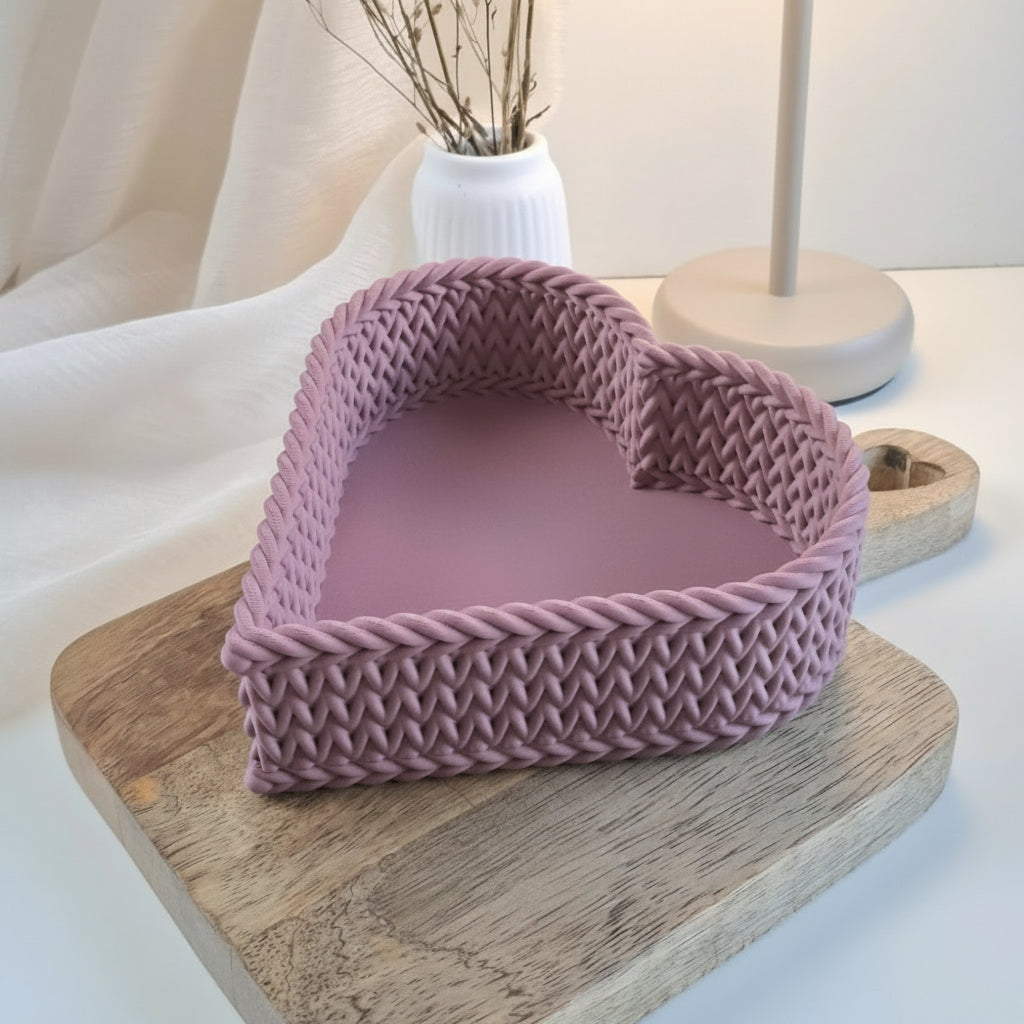 3D Druckdatei - Korb Herz "Liesl" 17,4 x 17,2 x 5,7cm