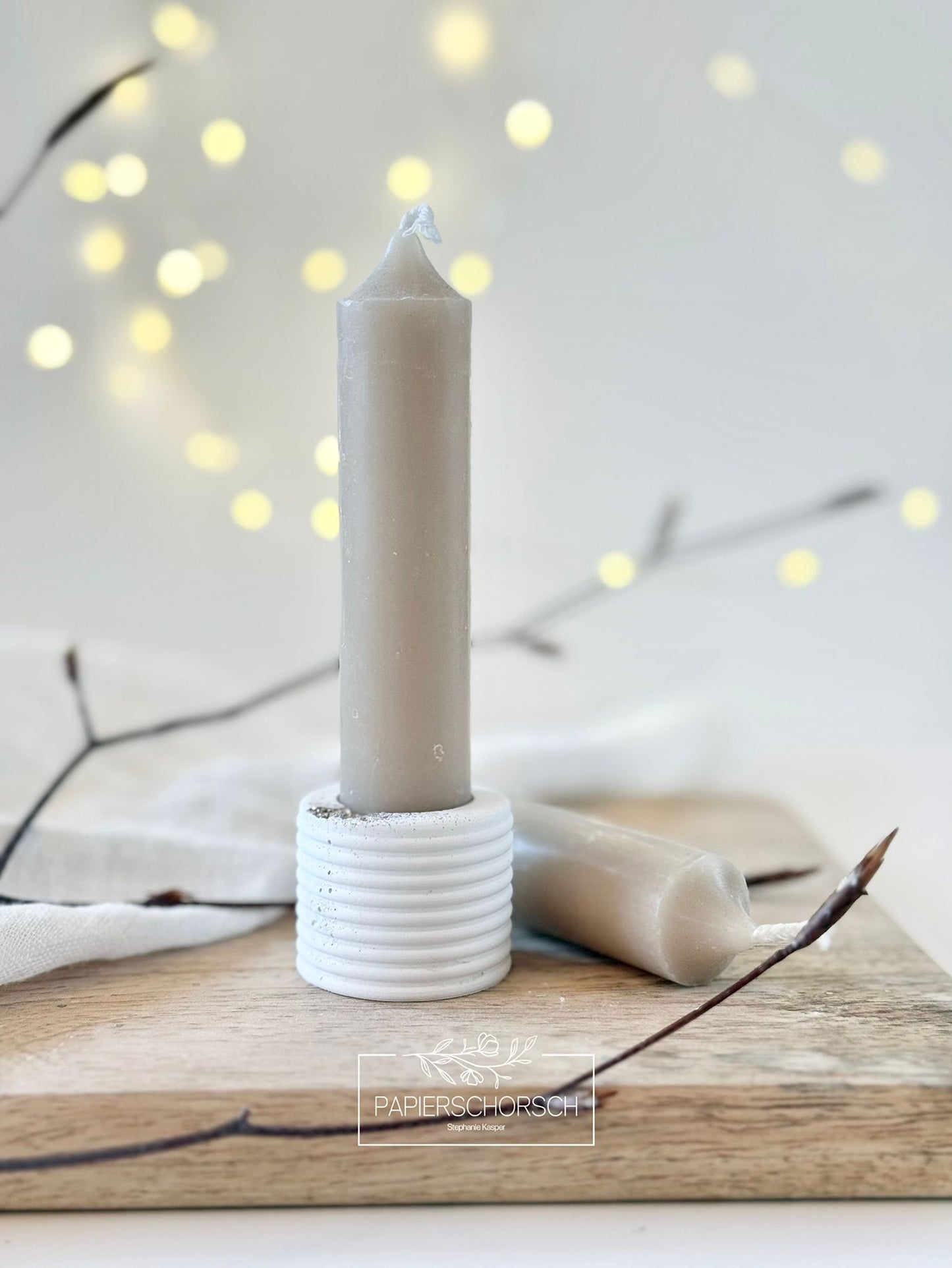 Silikonform - Stabkerzenhalter Mia