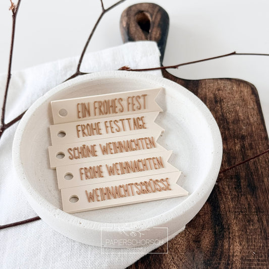 3D Druckdatei - Anhänger Wimpel Set 4