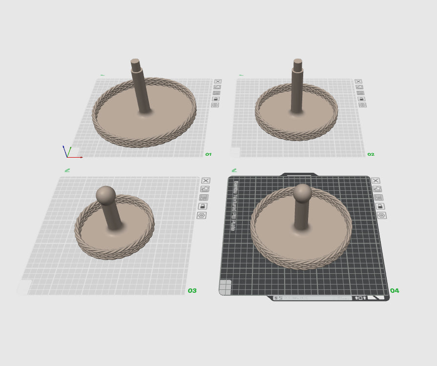 3D Druckdatei – Etagere rund LIESL