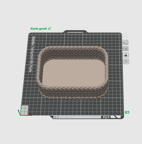 3D Druckdatei - Korb rechteckig LIESL - Bundle