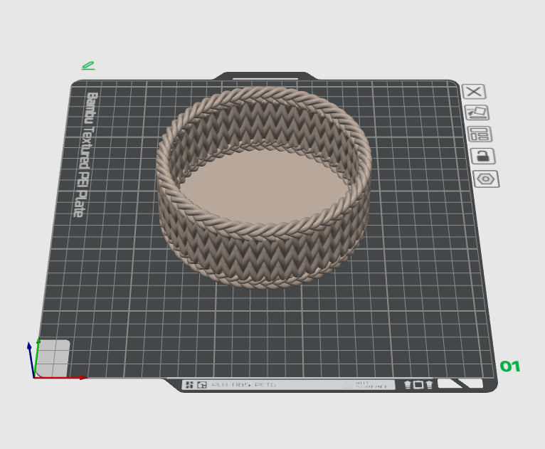 3D Druckdatei - Korb rund "Liesl"