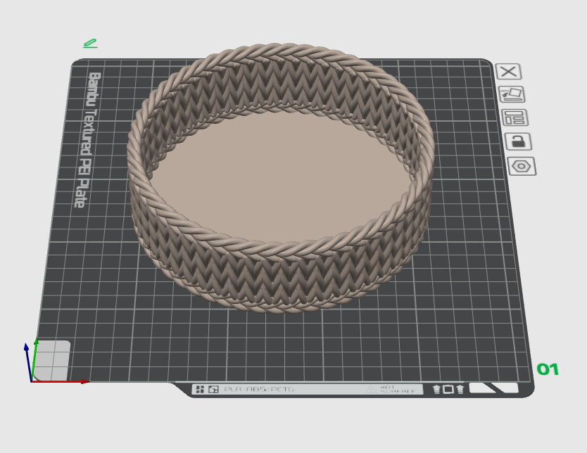 3D Druckdatei - Korb rund "Liesl"